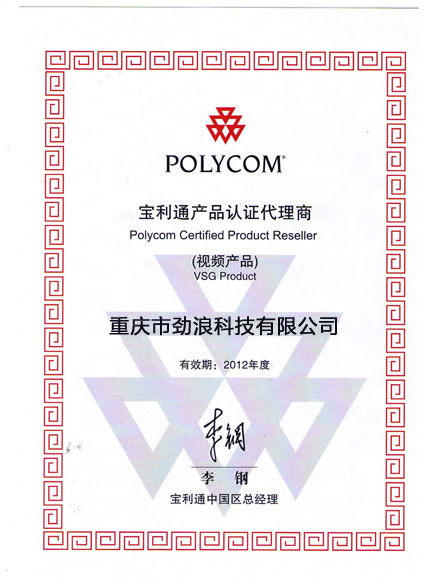 寶利通2013年優(yōu)秀區(qū)域合作伙伴